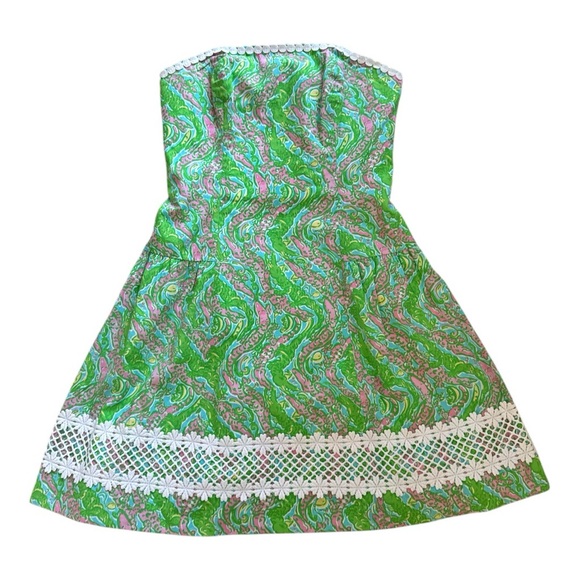$268 Lilly Pulitzer | Strapless Dress 4 - Picture 1 of 8